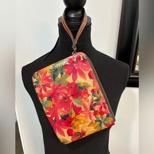Patricia Nash Floral Clutch in Red and Yellow
